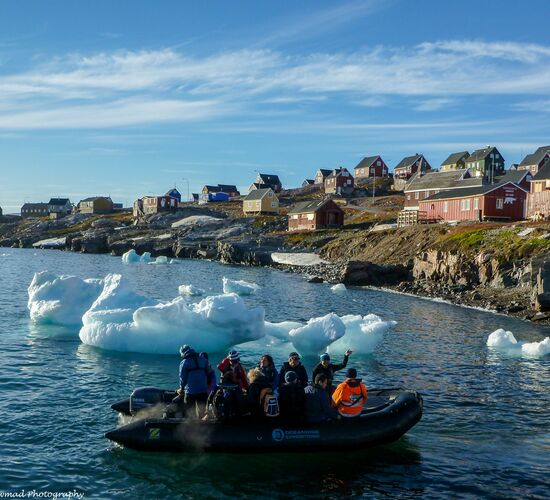 East Greenland - Scoresby Sund - Northern Lights, Fly & Sail © Grönland